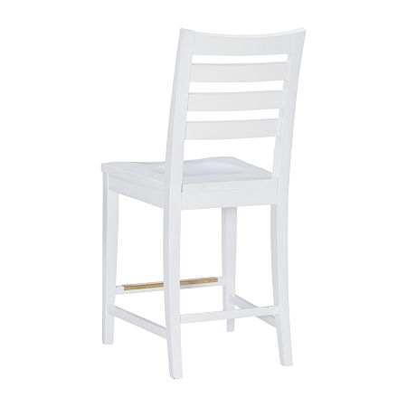 Foden Kitchen And Dinning Room Collection Counter Height Bar Stool, One Size, White