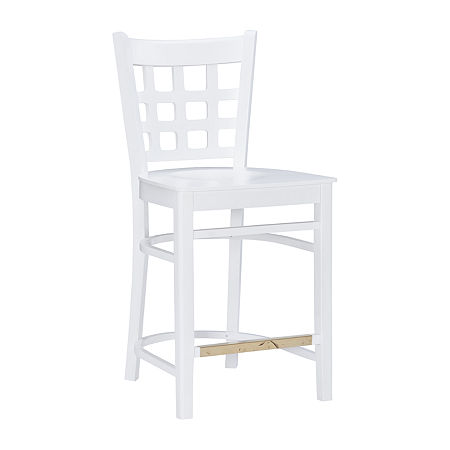 Lashley Kitchen And Dinning Room Collection Counter Height Bar Stool, One Size, White