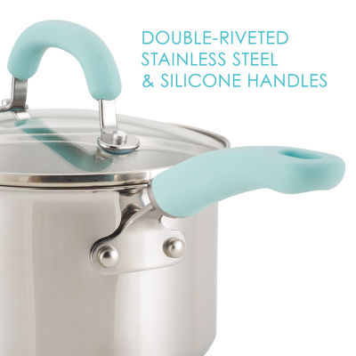 Rachael Ray Create Delicious Stainless Steel 10-pc. Cookware Set
