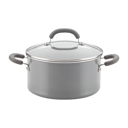 Rachael Ray Create Delicious 6-qt. Non-Stick Stockpot With Lid, One Size, Gray