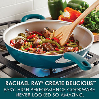 Rachael Ray Create Delicious Stainless Steel 14.5 Aluminum Dishwasher Safe  Non-Stick Frying Pan