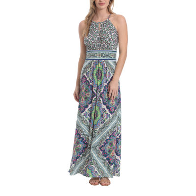 London Style Sleeveless Diamond Maxi Dress JCPenney