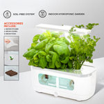 Sharper Image LED Glow Grow Indoor Water Herb Garden Kit
