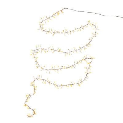 Kurt Adler 300-Light  Cluster Garland with Classic White LED Twinkle Lights