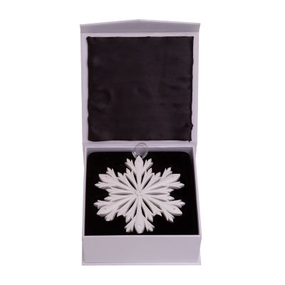 Kurt Adler 4-Inch Elegant Snowflake Ornament with Swarovski Elements