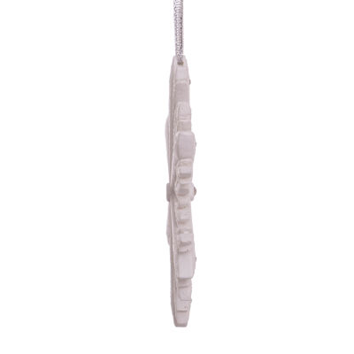 Kurt Adler 4-Inch Elegant Snowflake Ornament with Swarovski Elements