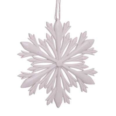 Kurt Adler 4-Inch Elegant Snowflake Ornament with Swarovski Elements