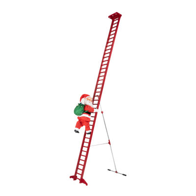 Outdoor Climbing Santa Christmas Yard Art