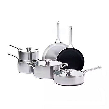 OXO Mira 3-Ply Stainless Steel 10-pc. Pots and Pans Cookware Set  CC005892-001, Color: Stainless Steel - JCPenney