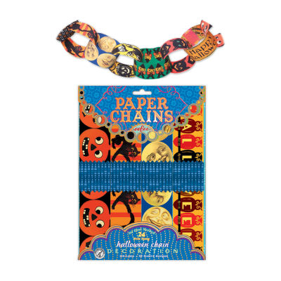 Eeboo Halloween Paper Chain - 120 Links Paper Craft