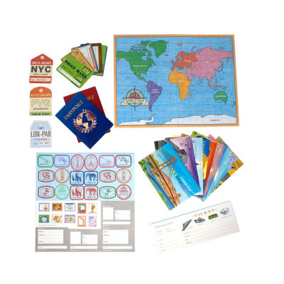 Eeboo World Traveler Pretend And Role Play Activity Set Toy Tool