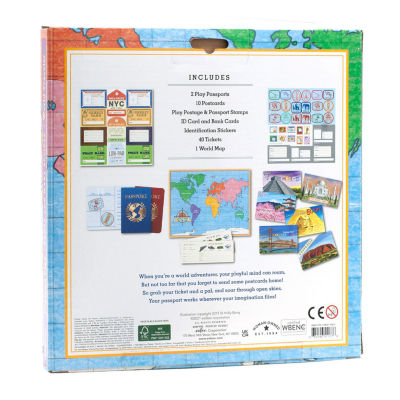 Eeboo World Traveler Pretend And Role Play Activity Set Toy Tool