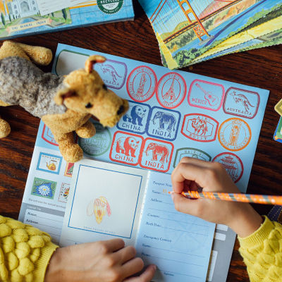 Eeboo World Traveler Pretend And Role Play Activity Set Toy Tool