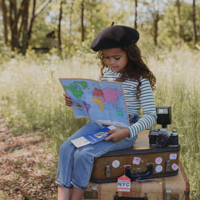 Eeboo World Traveler Pretend And Role Play Activity Set Toy Tool