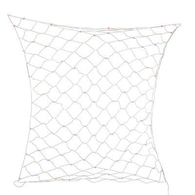 Kurt Adler 182-Light Dual Color (Warm White and Multicolored) LED Net-Style Light Set