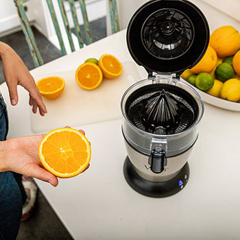 Electric Citrus Juicer Rechargeable Hands-Free Masticating Orange Lemon  Squeezer