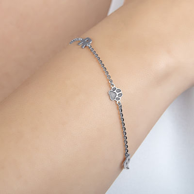 Sterling Silver Inch Solid Cable Id Bracelet