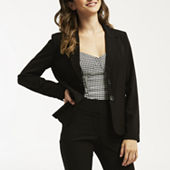 Liz Claiborne Womens Classic Fit Blazer, Color: Brandy Brown - JCPenney