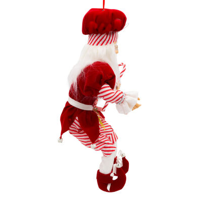 Kurt Adler 17-Inch Kringle Klaus Peppermint Chef Santa