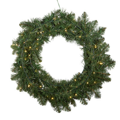 Kurt Adler White Noble Fir Indoor Outdoor Christmas Wreath