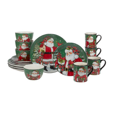 Certified International Christmas Lodge 16-pc. Earthenware Dinnerware Set