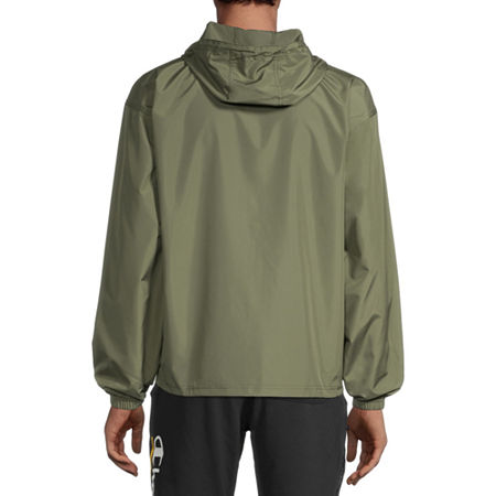 Champion Mens Lightweight Windbreaker, Small, Green