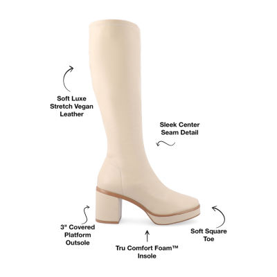 Journee Collection Womens Alondra Block Heel Dress Boots