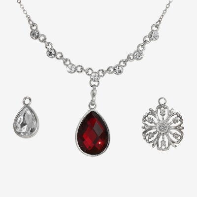 1928 Silver-Tone Womens 3-pc. Pendant Necklace Set