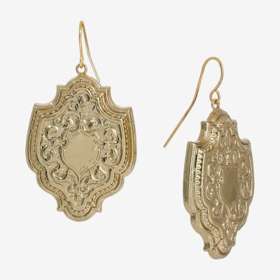 1928 Gold Tone Drop Earrings