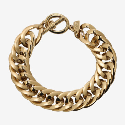 1928 Gold Tone Womens 7.5 Inch Link Bracelet