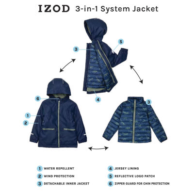 Izod 3 sale in 1 jacket