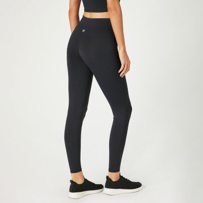 Forever 21 Juniors Jersey Womens Mid Rise Active Full Length Leggings,  Color: Black - JCPenney