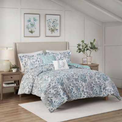 Madison Park Kairi Seersucker 5-pc. Midweight Comforter Set