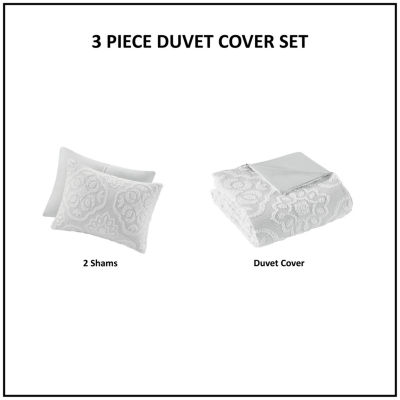 Madison Park Maeve Medallion 3-pc. Duvet Cover Set