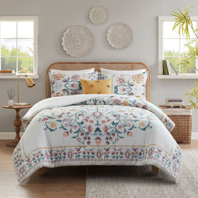 Ecopure Meadow Walk Comfort Wash Floral Midweight Comforter Set