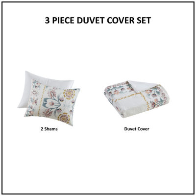 Madison Park Chloe Floral 3-pc. Duvet Cover Set