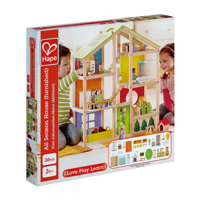 Hape All Seasons Wooden Dollhouse