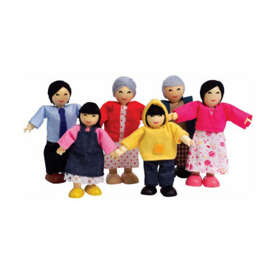 Hape Happy Dollhouse Set: Asian Doll