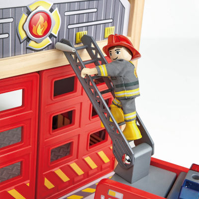 Hape Fire Truck Playset 3-pc. Toy Playset