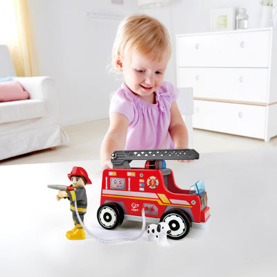 Hape Fire Truck Playset 3-pc. Toy Playset