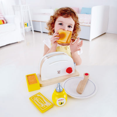 Hape Pop-Up Toaster Set - 7 Piece Play Kitchen