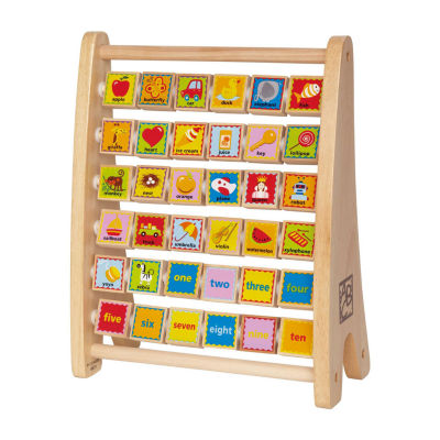 Hape Alphabet Abacus Blocks