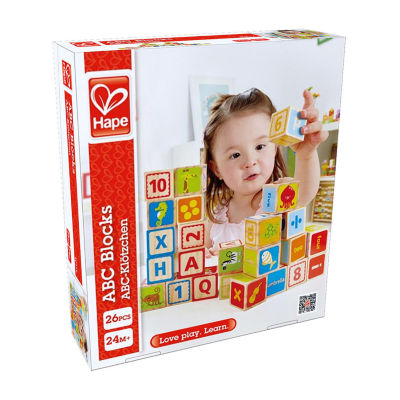 Hape Alphabet & Numbers Stacking Blocks Puzzle