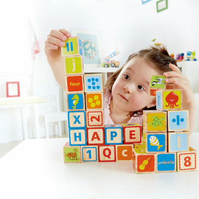 Hape Alphabet & Numbers Stacking Blocks Puzzle