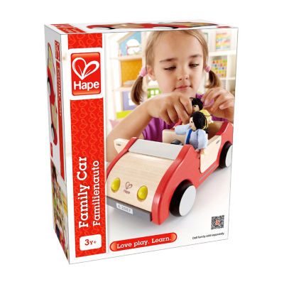 Hape Dollhouse Family Car - Red Doll Accessories