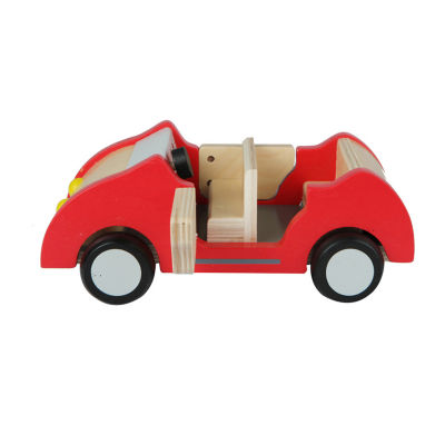Hape Dollhouse Family Car - Red Doll Accessory