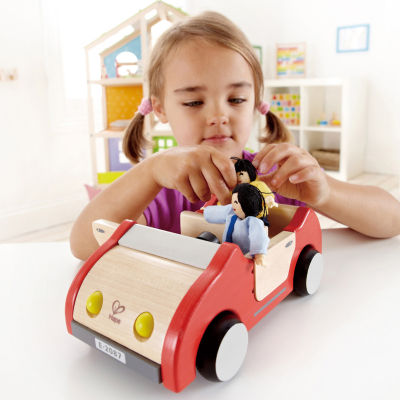 Hape Dollhouse Family Car - Red Doll Accessories