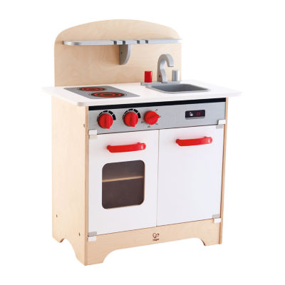 Hape White Gourmet Kitchen: Equipped Play Kitchen