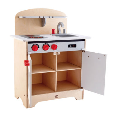 Hape White Gourmet Kitchen: Equipped Play Kitchen