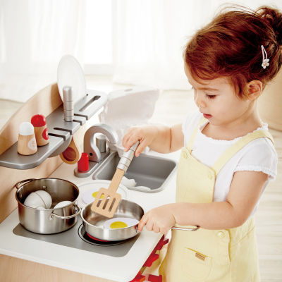Hape White Gourmet Kitchen: Equipped Play Kitchen